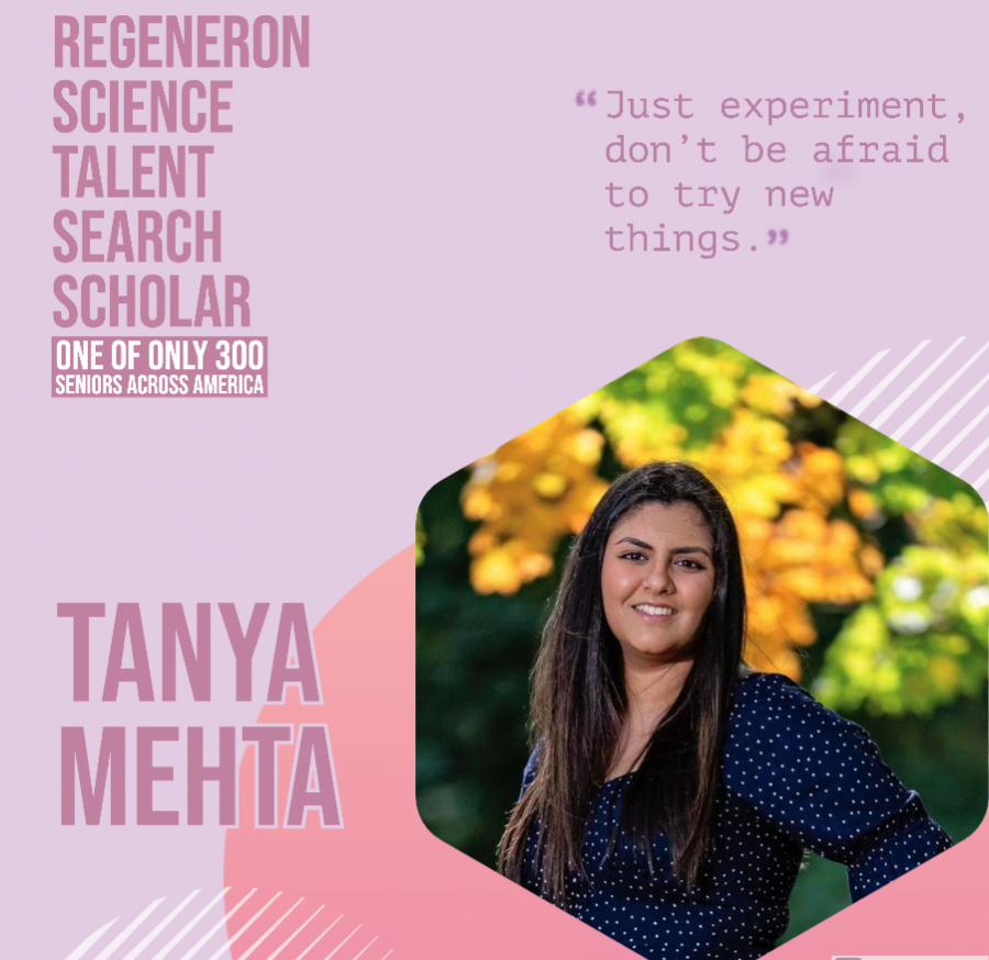 Tanya Mehta is one of only 300 people across the United States to Receive this award.