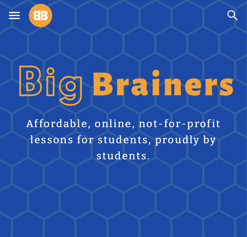 Photo by Gabby Landis of the Big Brainers website, bigbrainers.org