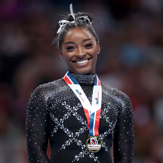 Simone Biles with yet again, another metal to add to her collection.