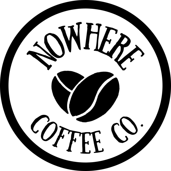 The logo of Nowhere Coffee Co. located on Tilghman Street.