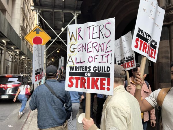 A photo taken during the mid-2023 Hollywood writers strike 