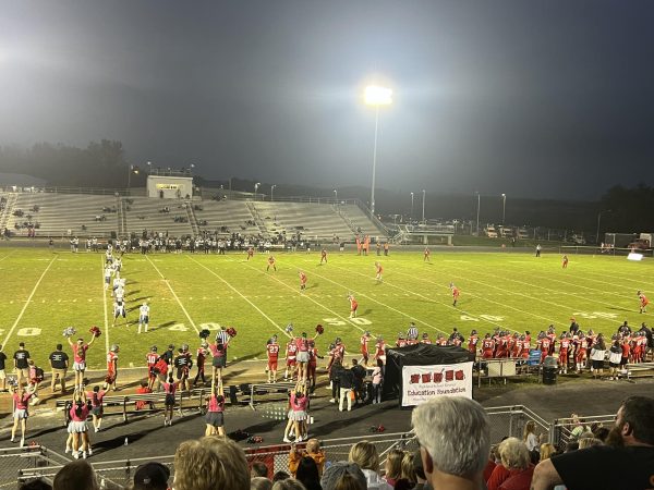 The Parkland Trojans get ready to kick off against the Dieruff Huskies. 