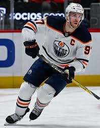 Connor McDavid, the forward who scored the winning overtime goal against the U.S. team to win the Championship.