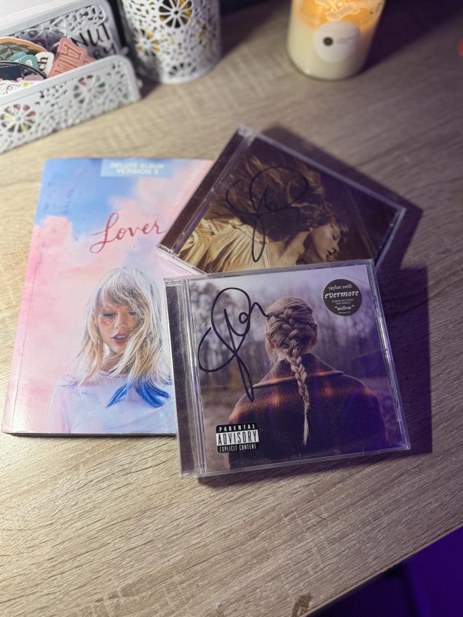 Lover, Evermore, and Fearless (Taylor's Version), three albums Swift released before meeting Kelce