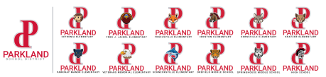 A look at the new logos of the Parkland School District featured in the Parkland Newsletter. 