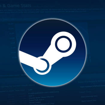 The logo of Valve's gaming marketplace, Steam.