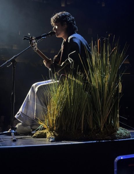 Conan Gray performs "Footnote" in Newark during the Conan's Campfire segment at The Wishbone World Tour