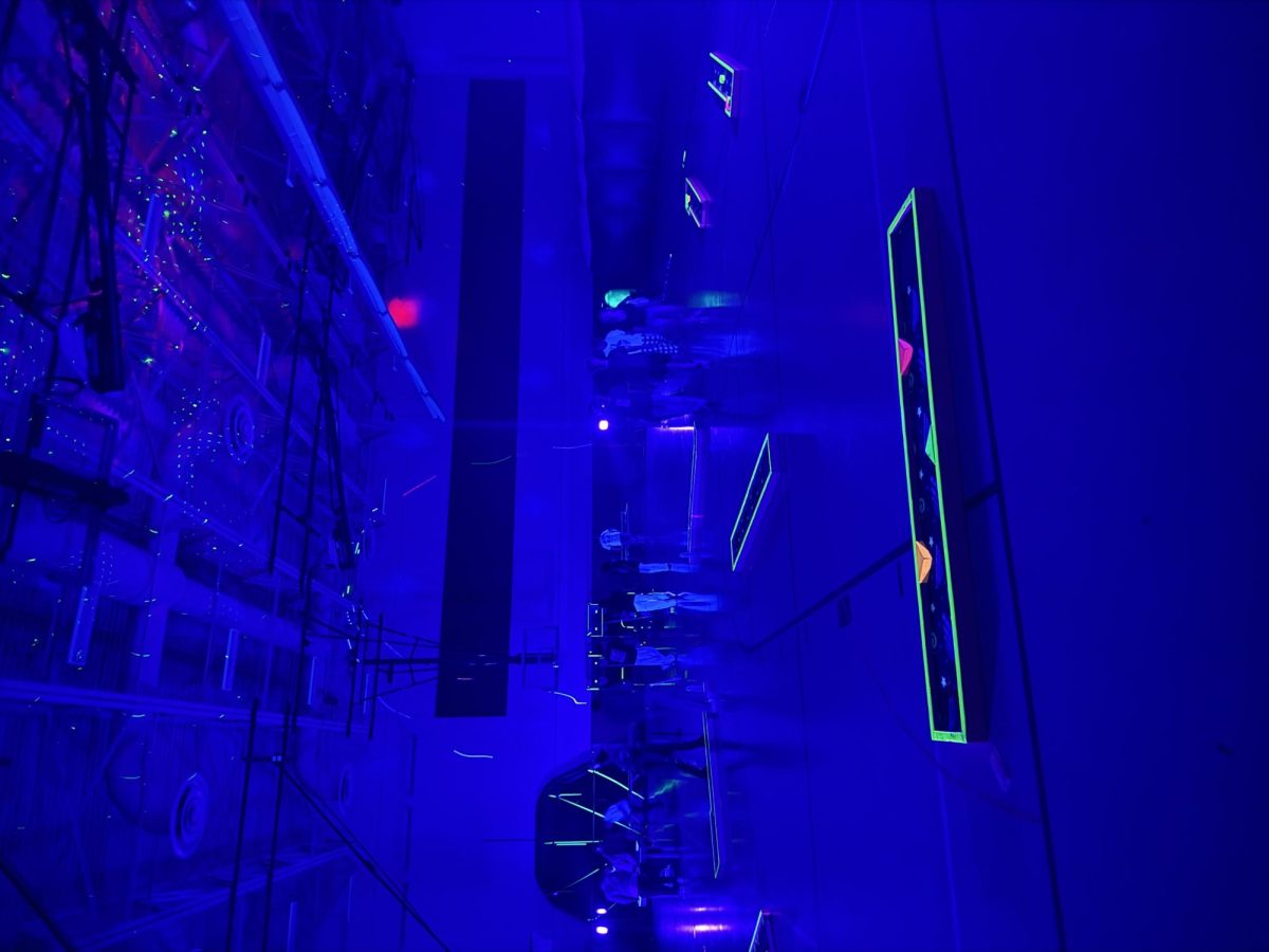 Glow in the Dark games in PHS Aux Gym 